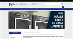 Desktop Screenshot of billsappliancepa.com